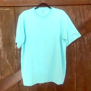 Lands end short sleeve tee - L Tall - turquoise